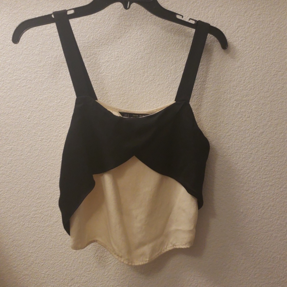 Zara silky crop top